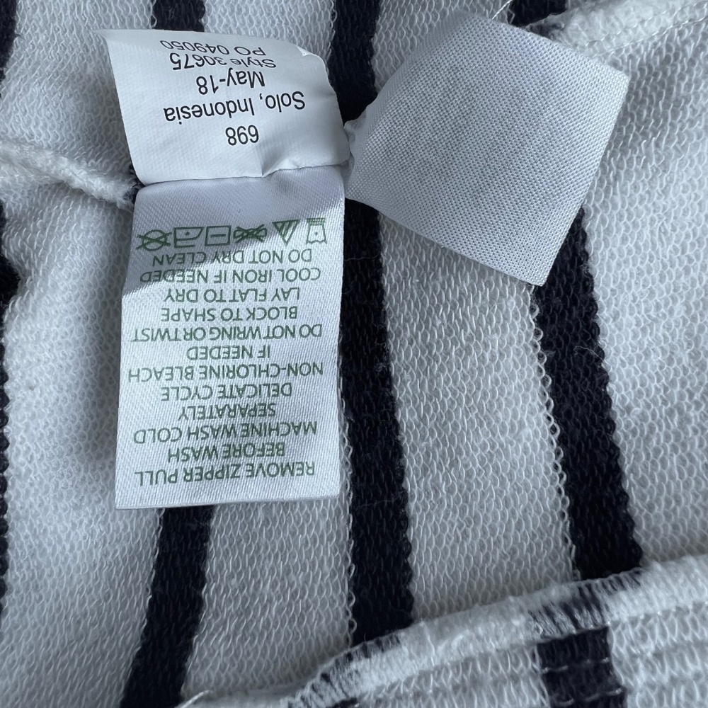 Lilly Pulitzer Women's Zip-Up Jacket, Navy Striped, Cotton, Size XXS - Picture 8 of 8